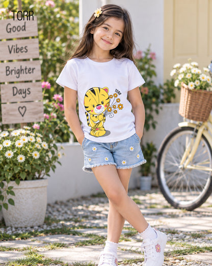 Girls S/S T-Shirt  | White
