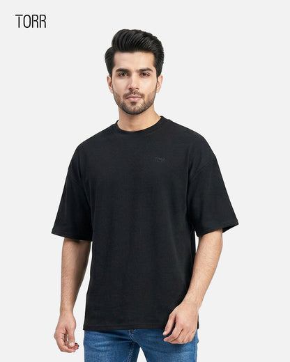 Drop Shoulder T-shirt | Black