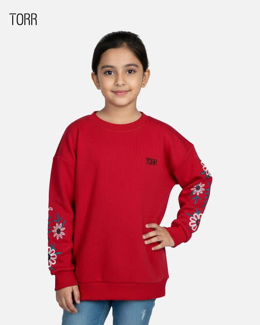 Girl's Sweatshirt | Red