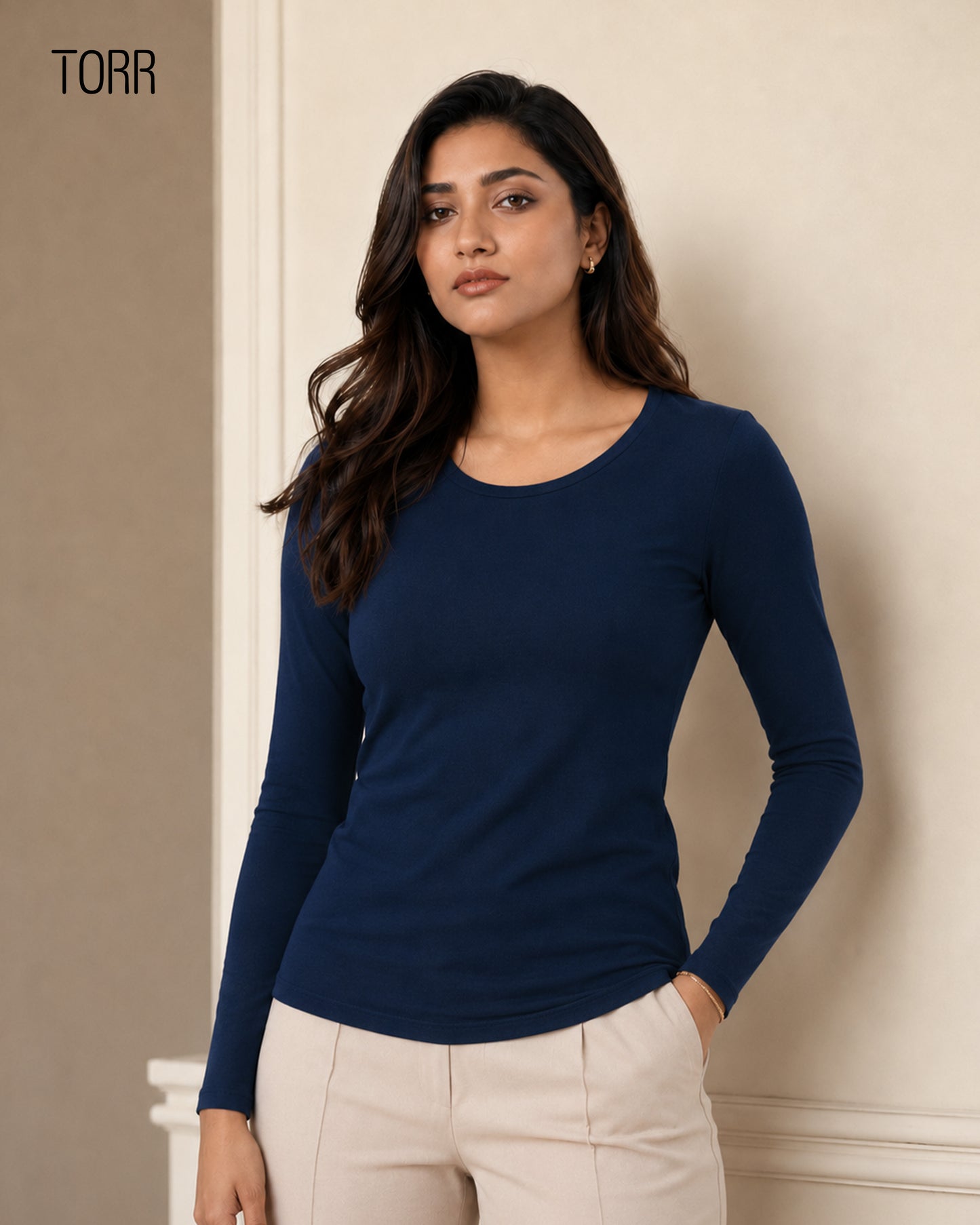 Women's L/S T-Shirt | Navy