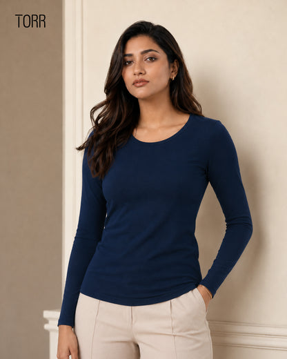 Women's L/S T-Shirt | Navy