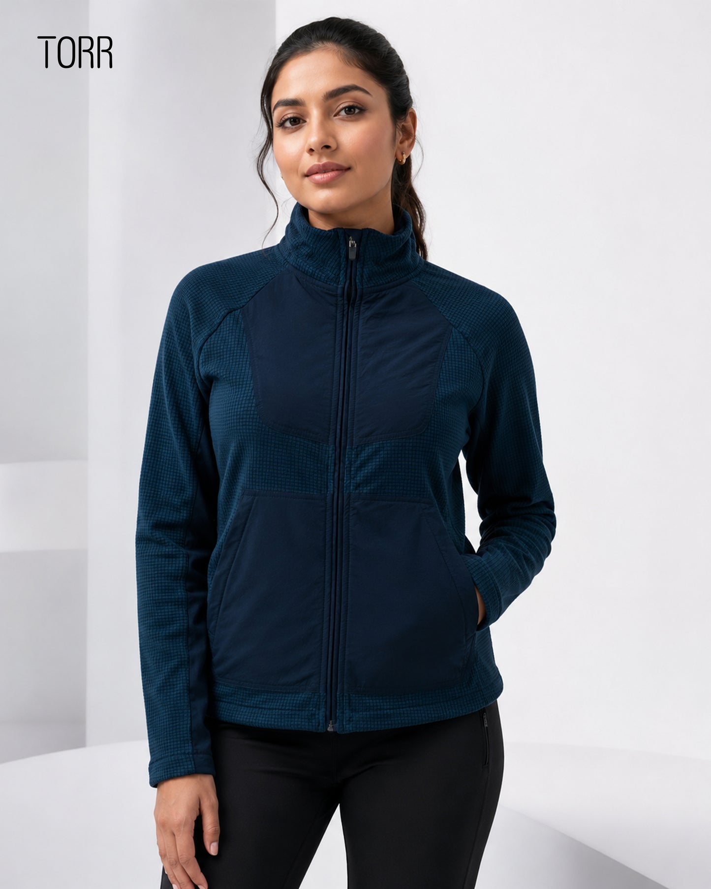 Women's Crop Jacket | Dark Ocean