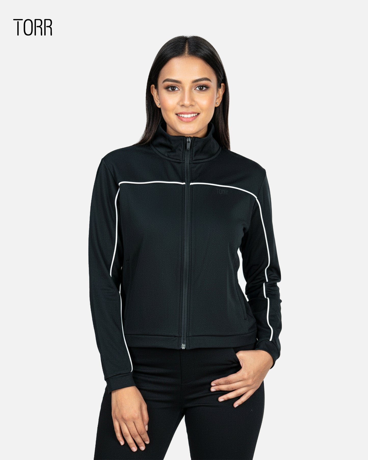 Womens Crop Jacket | Black