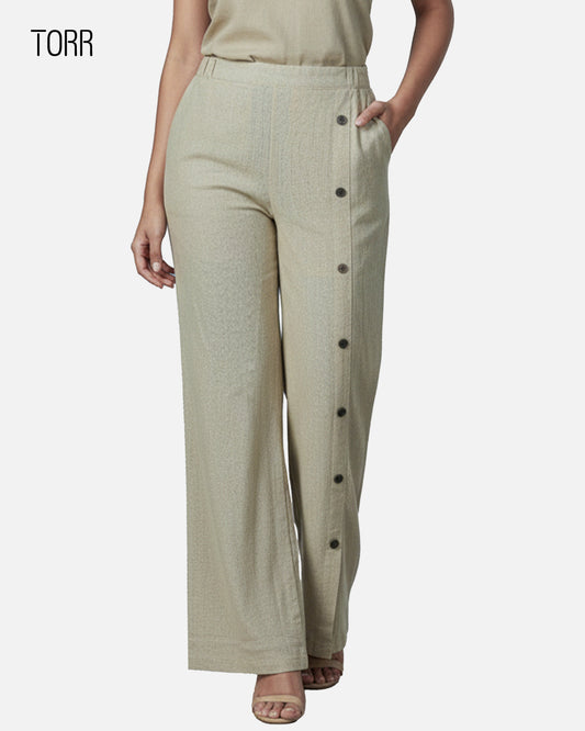 Women’s Wide Leg Pant | Beige