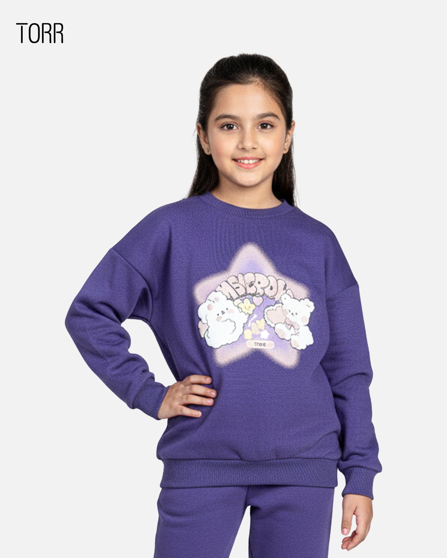 Girl's Sweatshirt | Punshy Purple