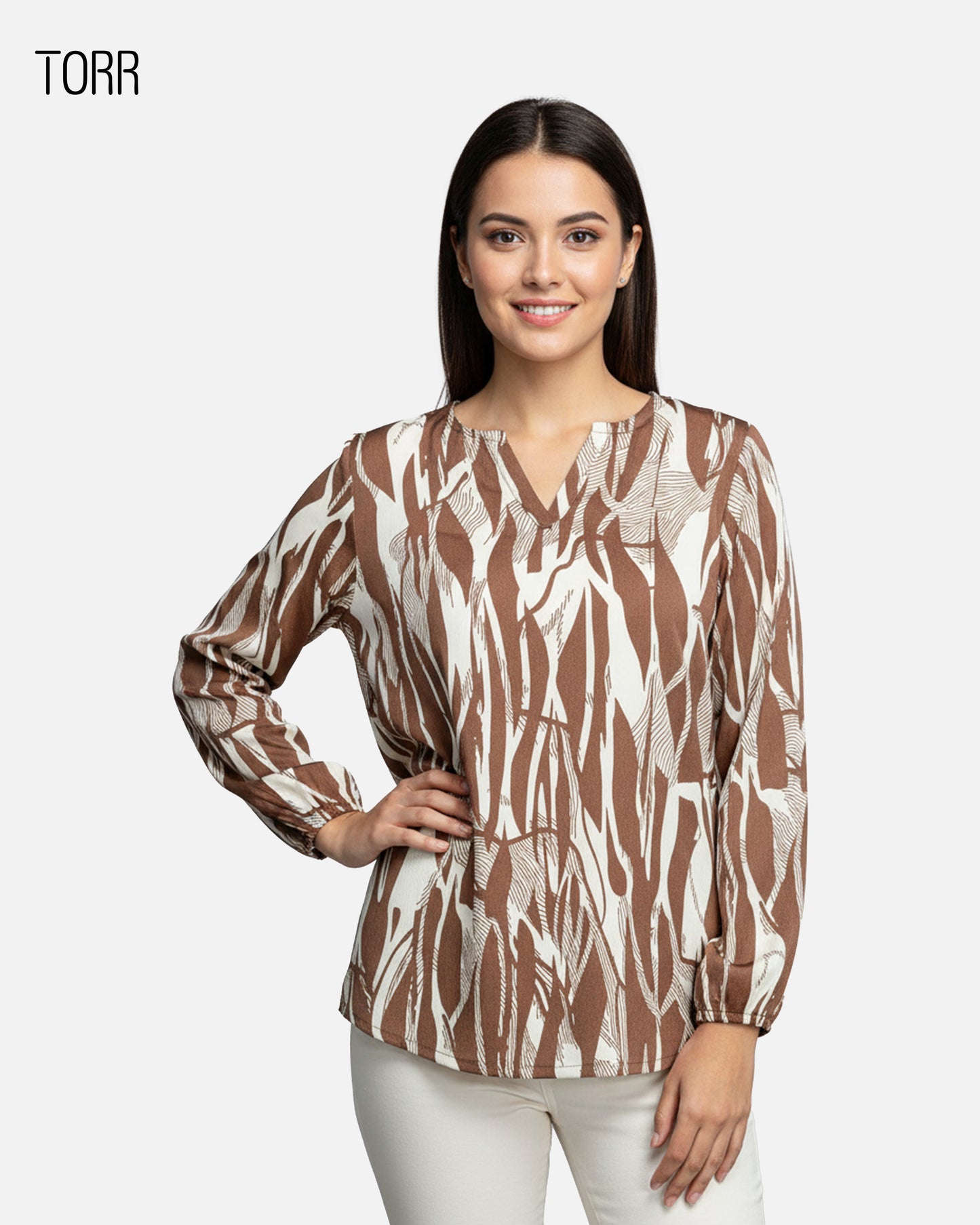 Women's Crop Top | Brown Aop