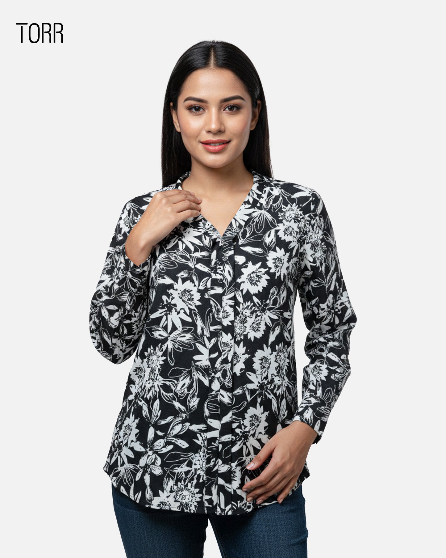 Women's Crop Top | Black Aop