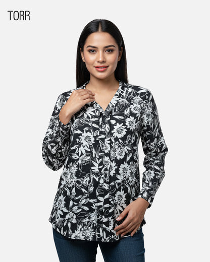 Women's Crop Top | Black Aop