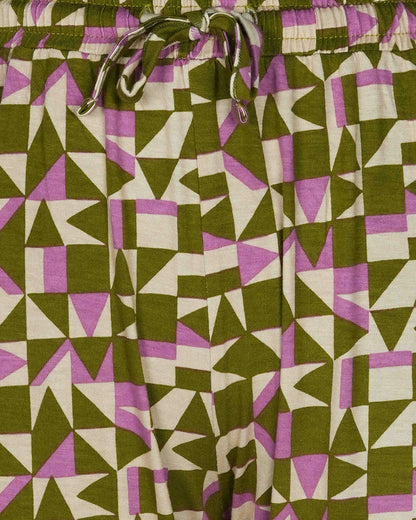 Womens Trouser | Olive Aop