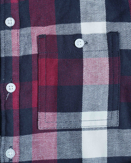 Boy's Shacket | Maroon Check