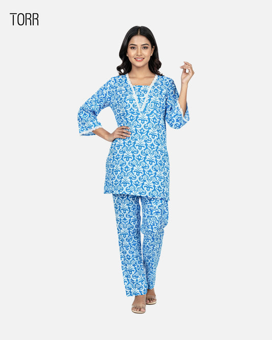 Women's Co-Ord Set | Indigo AOP