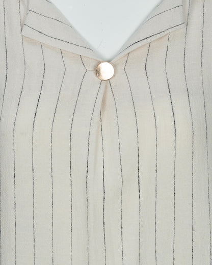 Women's Top | Cream Stripe