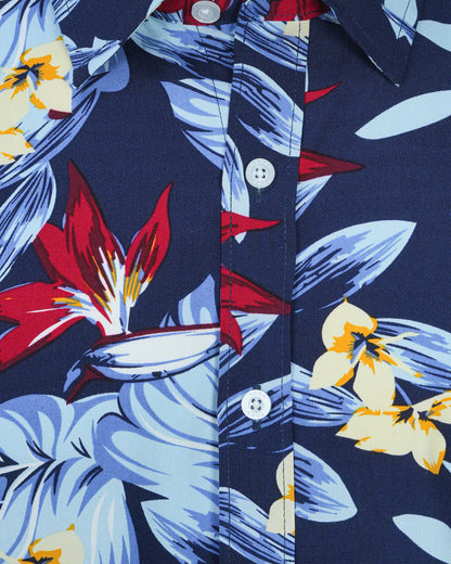 Men's Short Sleeve Shirt | Flower Aop