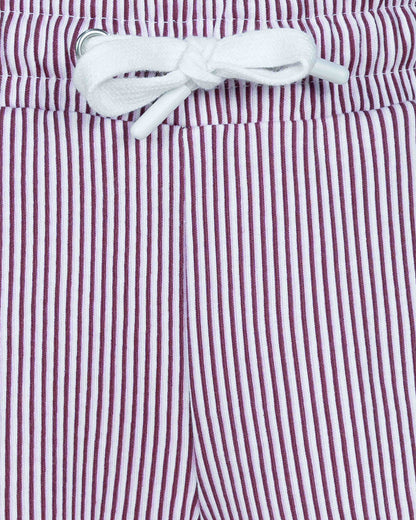 Girl's Trouser | Purple Stripe