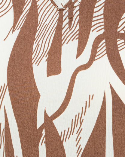 Women's Crop Top | Brown Aop