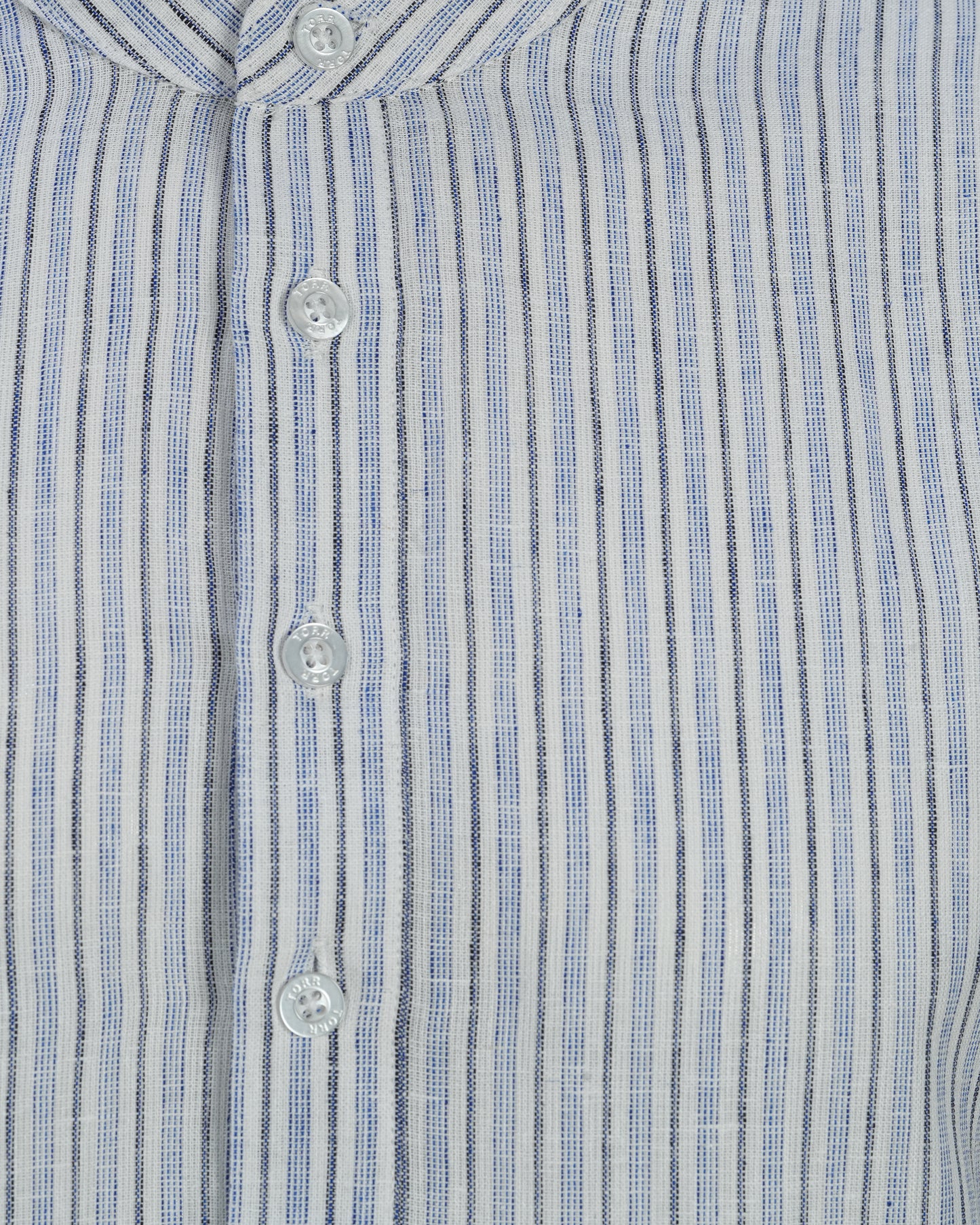 Men's Long Sleeve Casual Shirt | Blueberry stripe