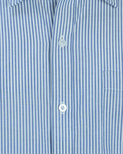 Men's Long Sleeve Shirt | White Cobalt