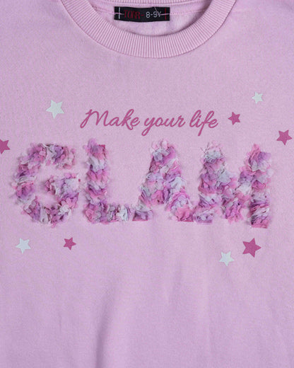 Girl's Sweatshirt | Light Pink