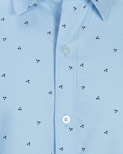 Men's Long Sleeve Shirt  | Blue Aop