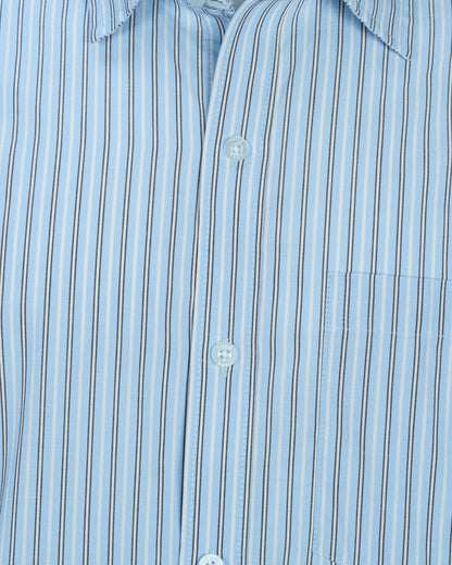 Men's Long Sleeve Shirt  | Lt. Blue Stripe