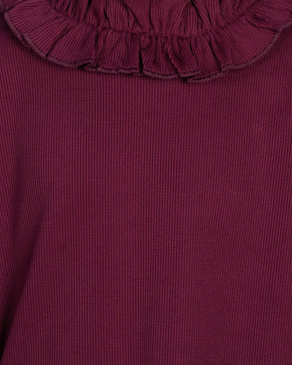 Girl's Turtle Neck | Dark Maroon