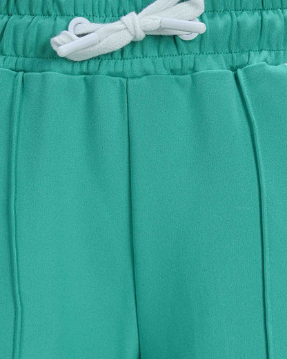 Girl's Trouser | Light Green-White