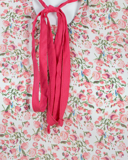 Women's Crop Top | Pink Floral AOP