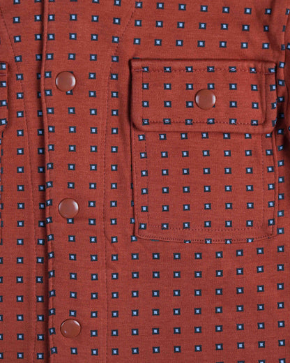 Boy's Jacket | Burnt Brick Aop