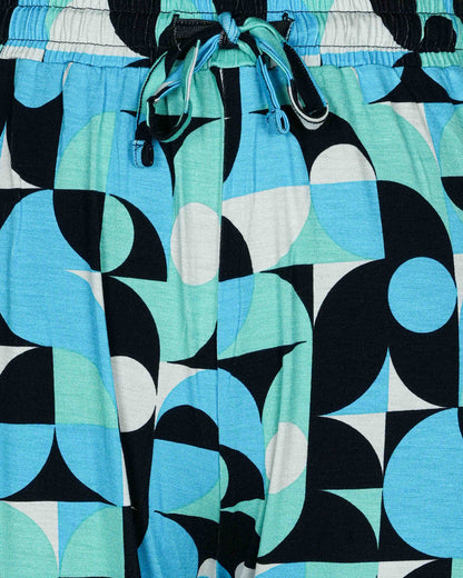 Womens Trouser | Paste Geometric AOP