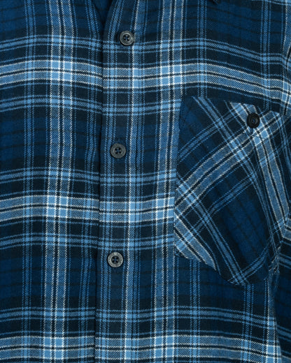 Mens L/S Casual Shirt | Navy Check