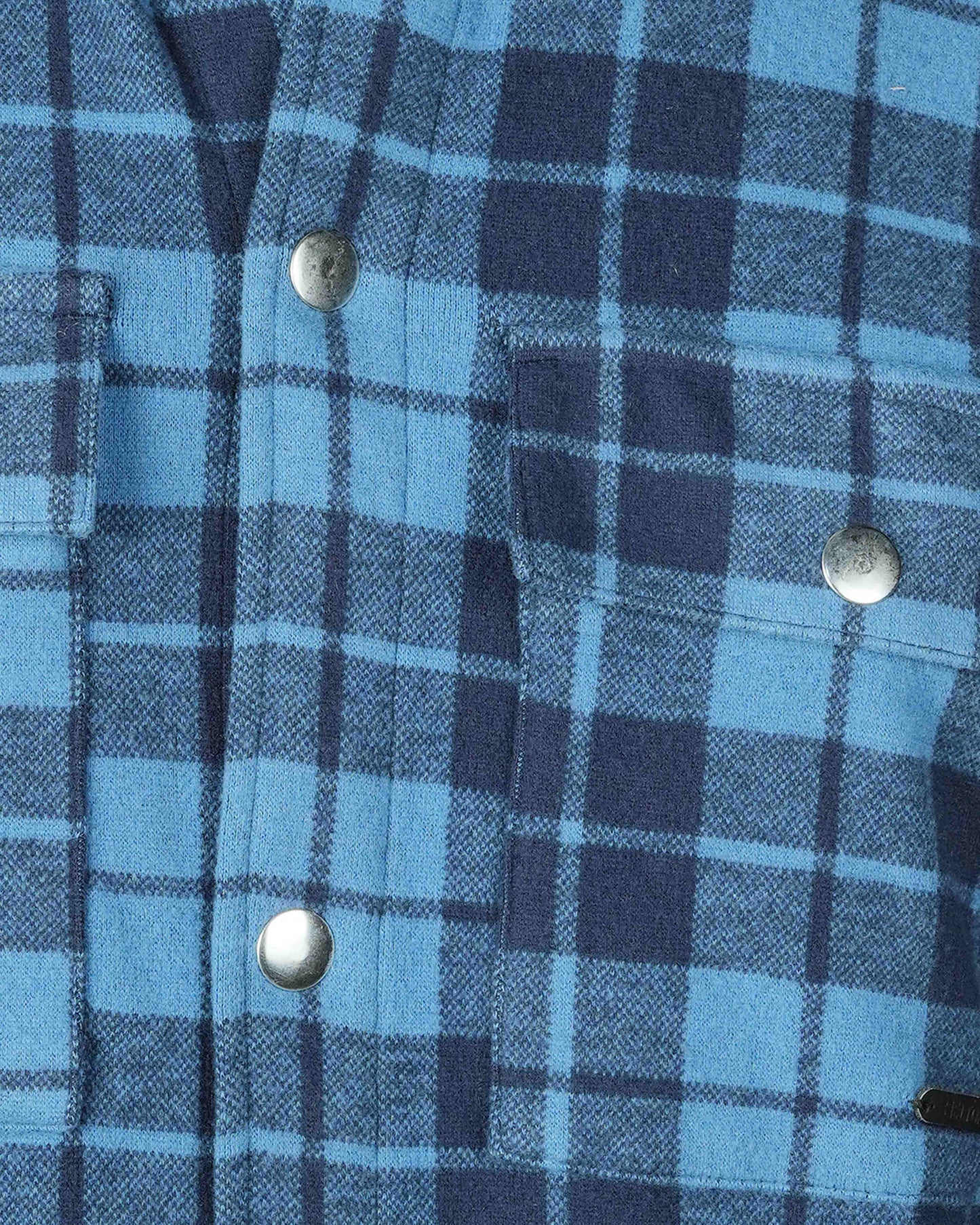 Men’s Hooded Shacket | Navy Check