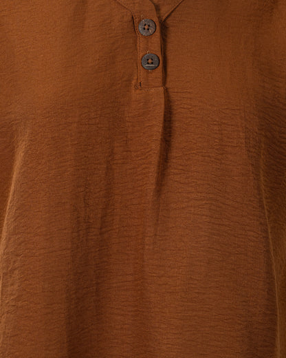 Women's Crop Top | Leather Brown