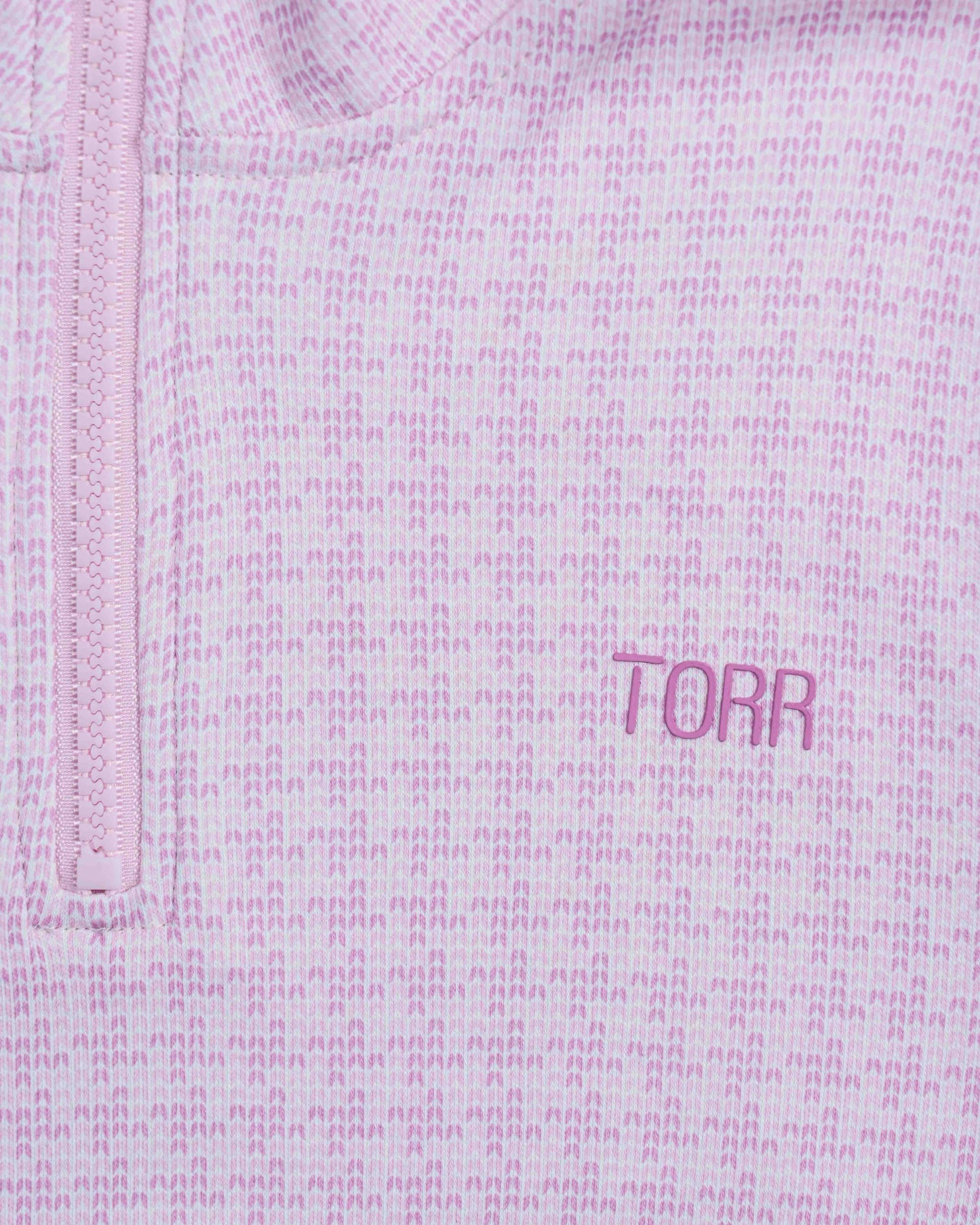 Girls Half Zip Jacket | Lavender Aop