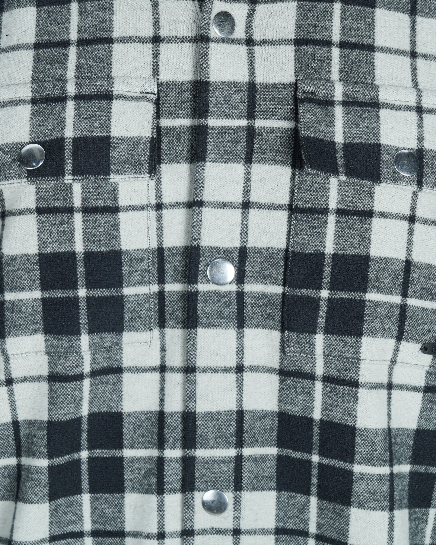 Men’s Hooded Shacket | Black check