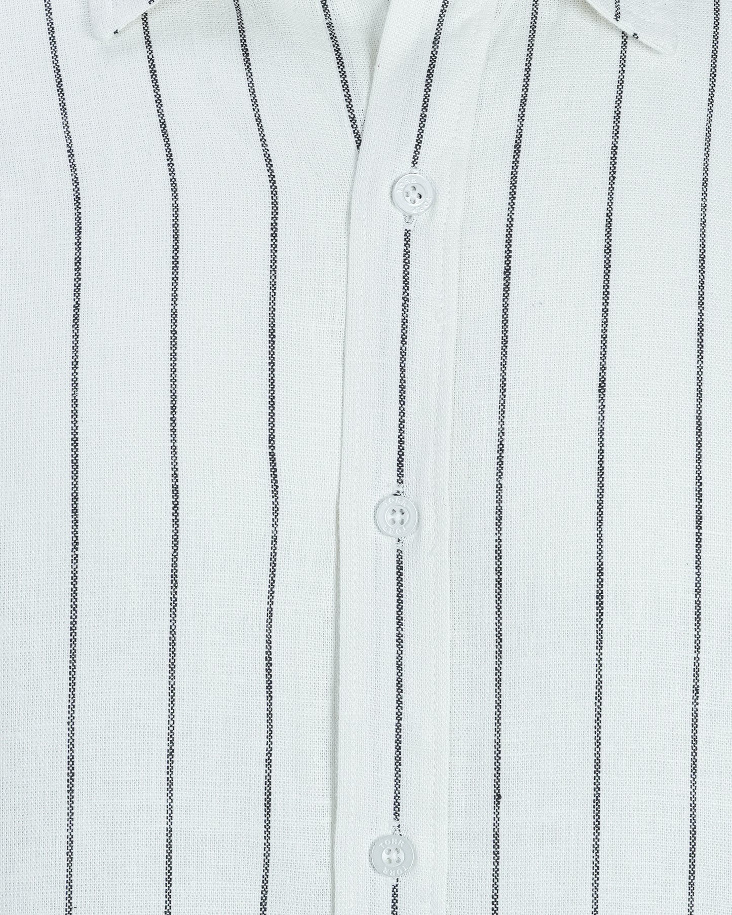 Men's Short Sleeve Shirt | Off White Stripe