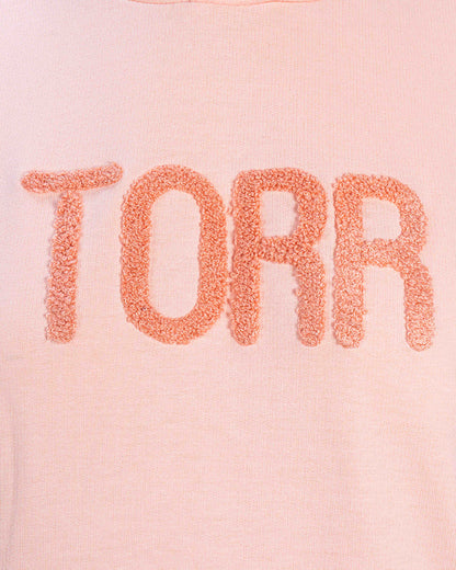 Women's Hoodie | Peach & White