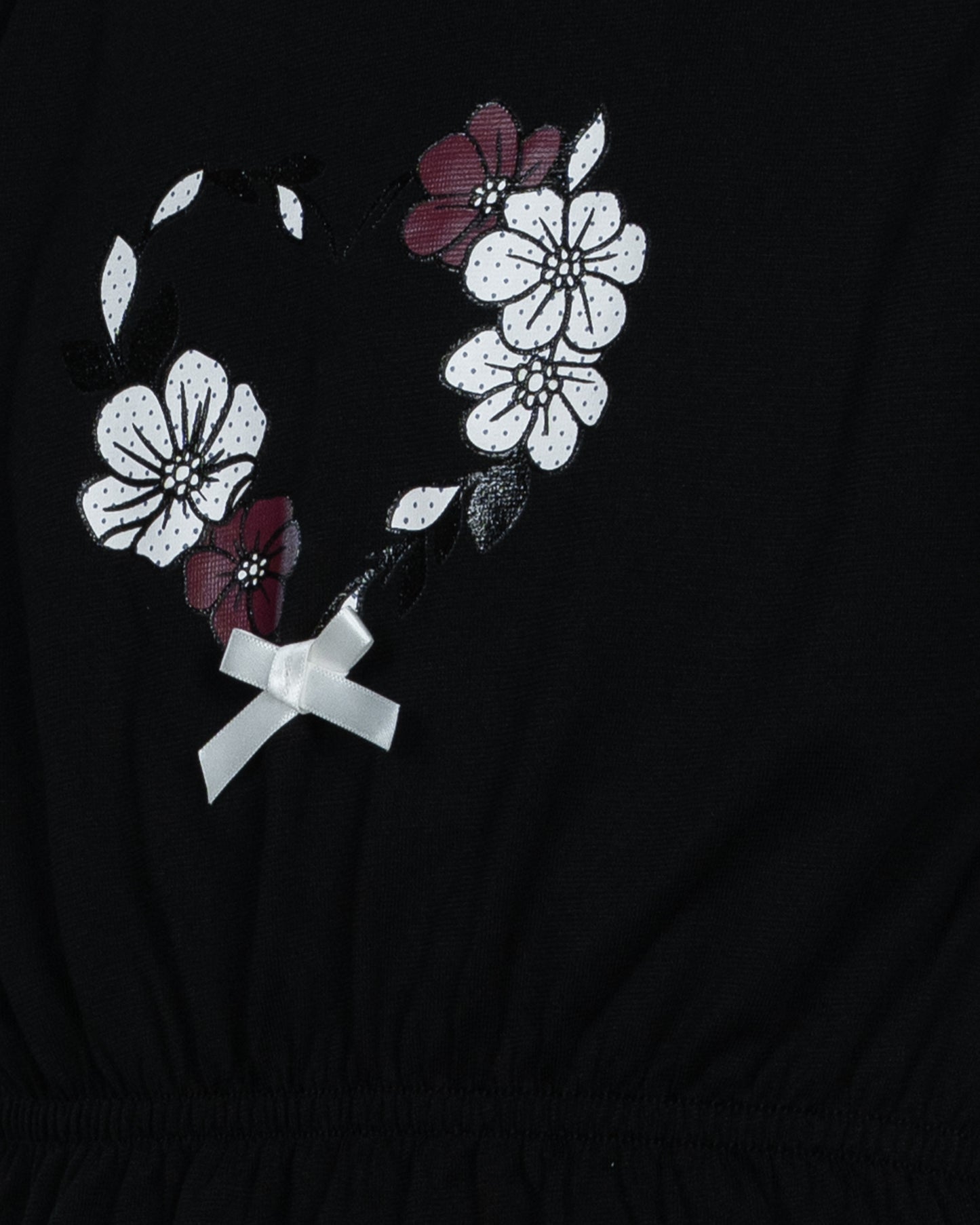 Top & Bottom Set | Black & White Aop