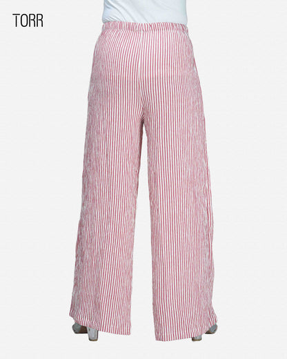 Womens Palazzo | Red Stripe