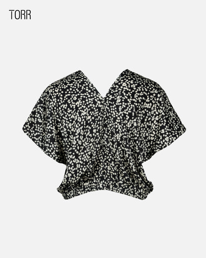 Women's Crop Top | BLACK AOP