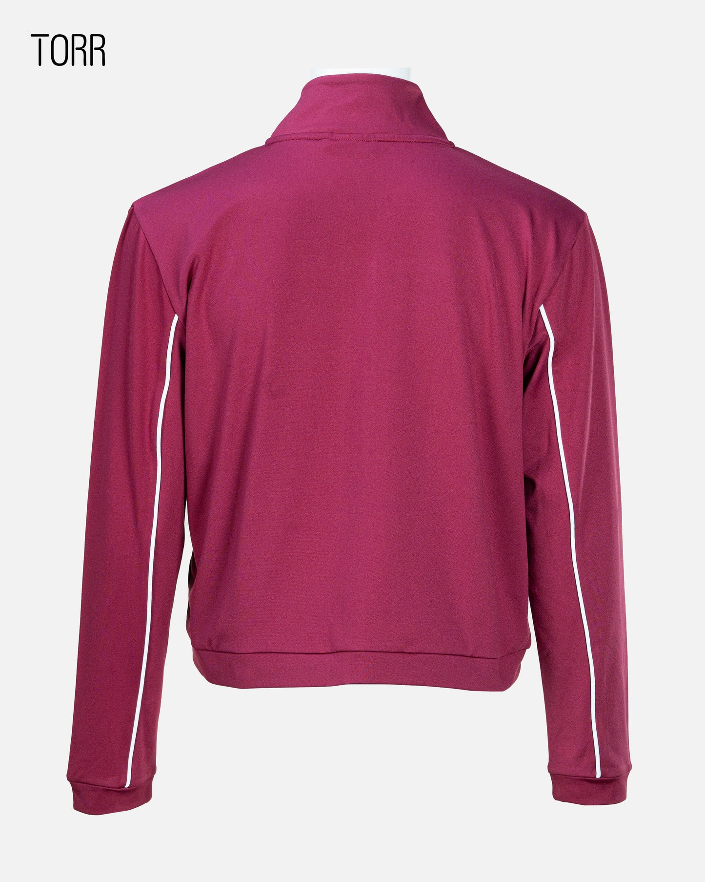 Womens Crop Jacket | Red plum