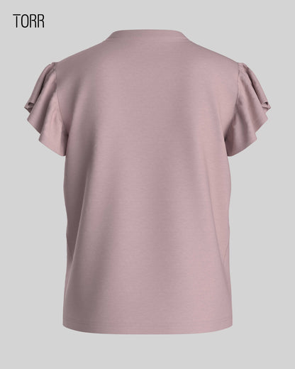 Girl's T-shirt  | Purple Solid