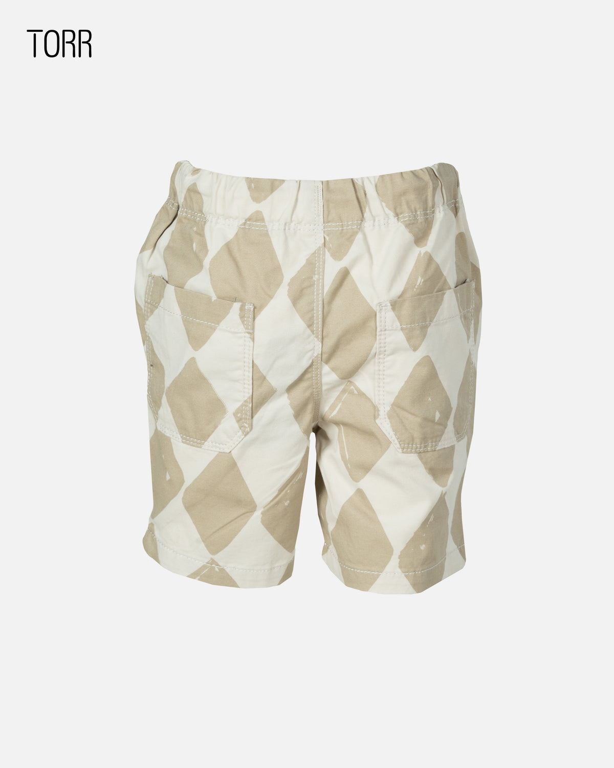 Boys Shorts |Stone Checkboard