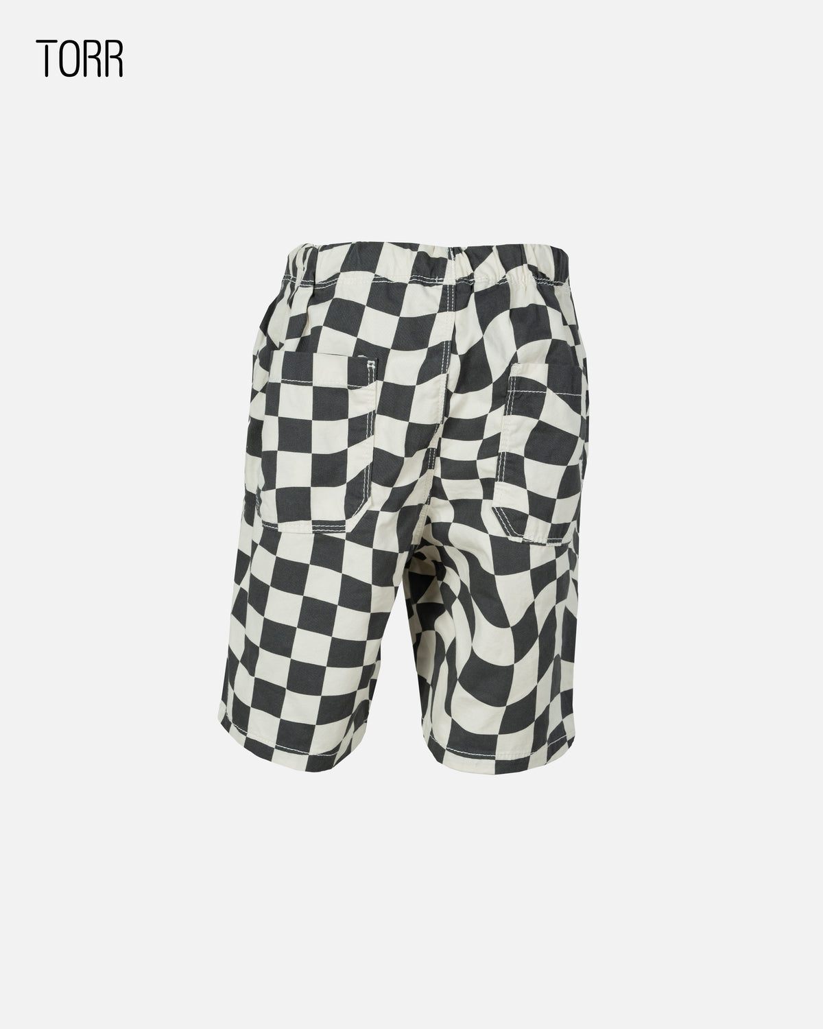 Boys Shorts |Black Checkboard