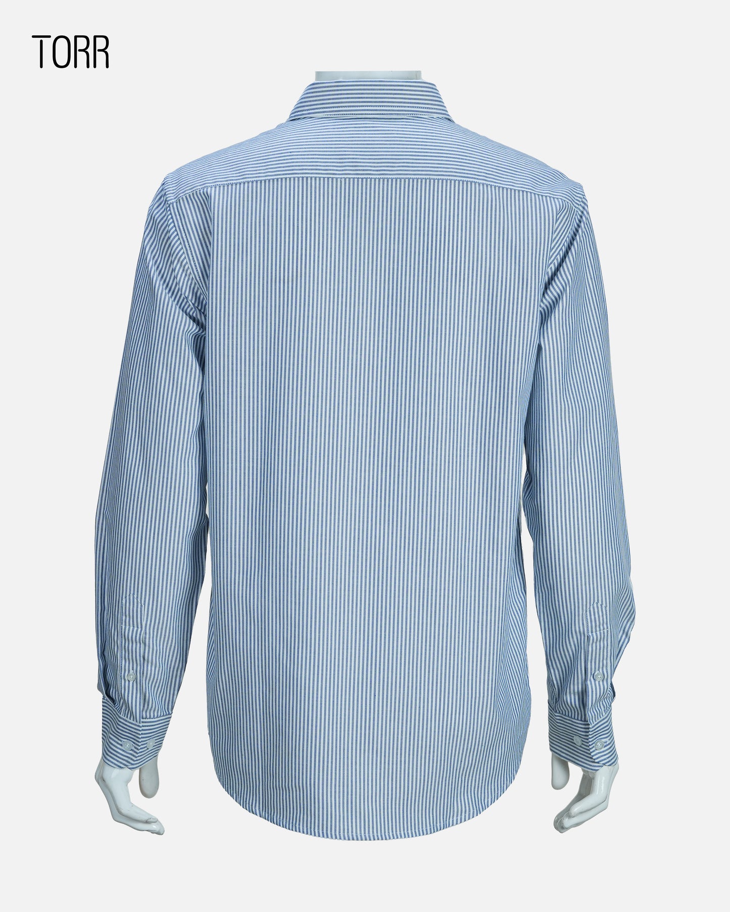 Men's Long Sleeve Shirt | White Cobalt