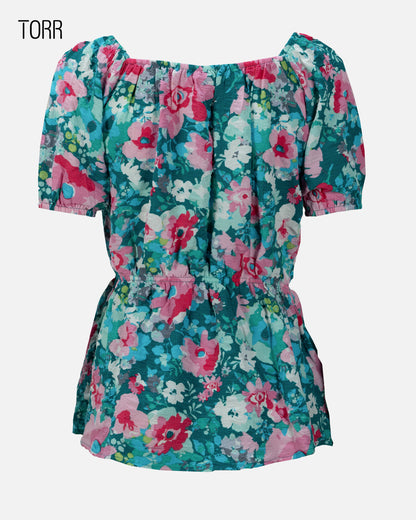 Women's Top | Teal Green AOP