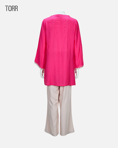 Women's Co-Ord Set | Fuchsia Pink/Cameo Rose