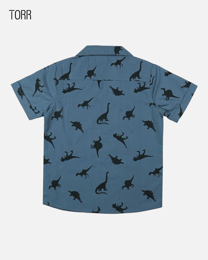 Boys Casual Shirt  | Aop Woven Poplin