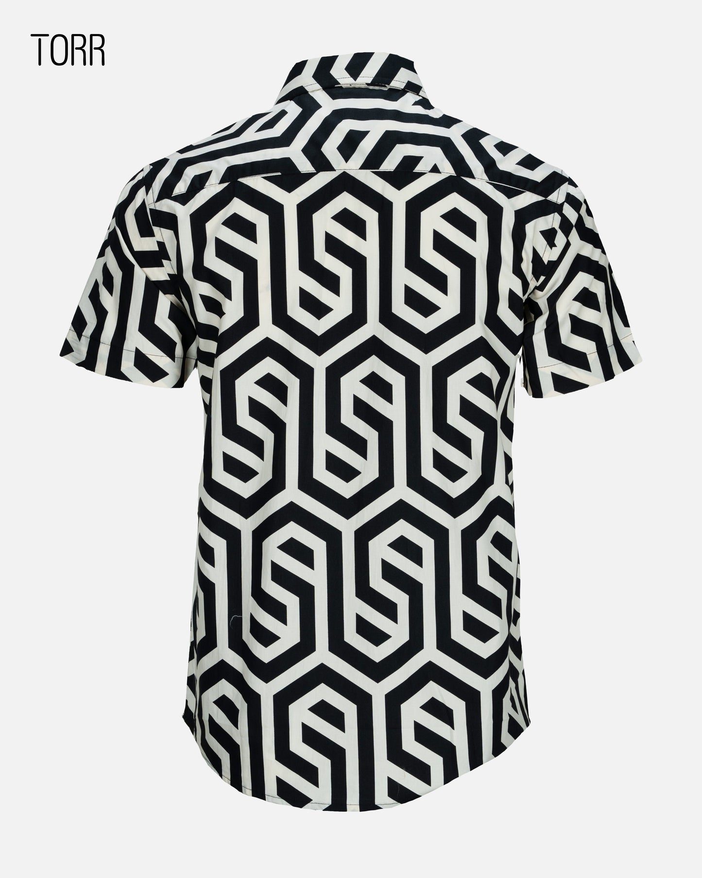 Men's Short Sleeve Casual Shirt | Geometric AOP
