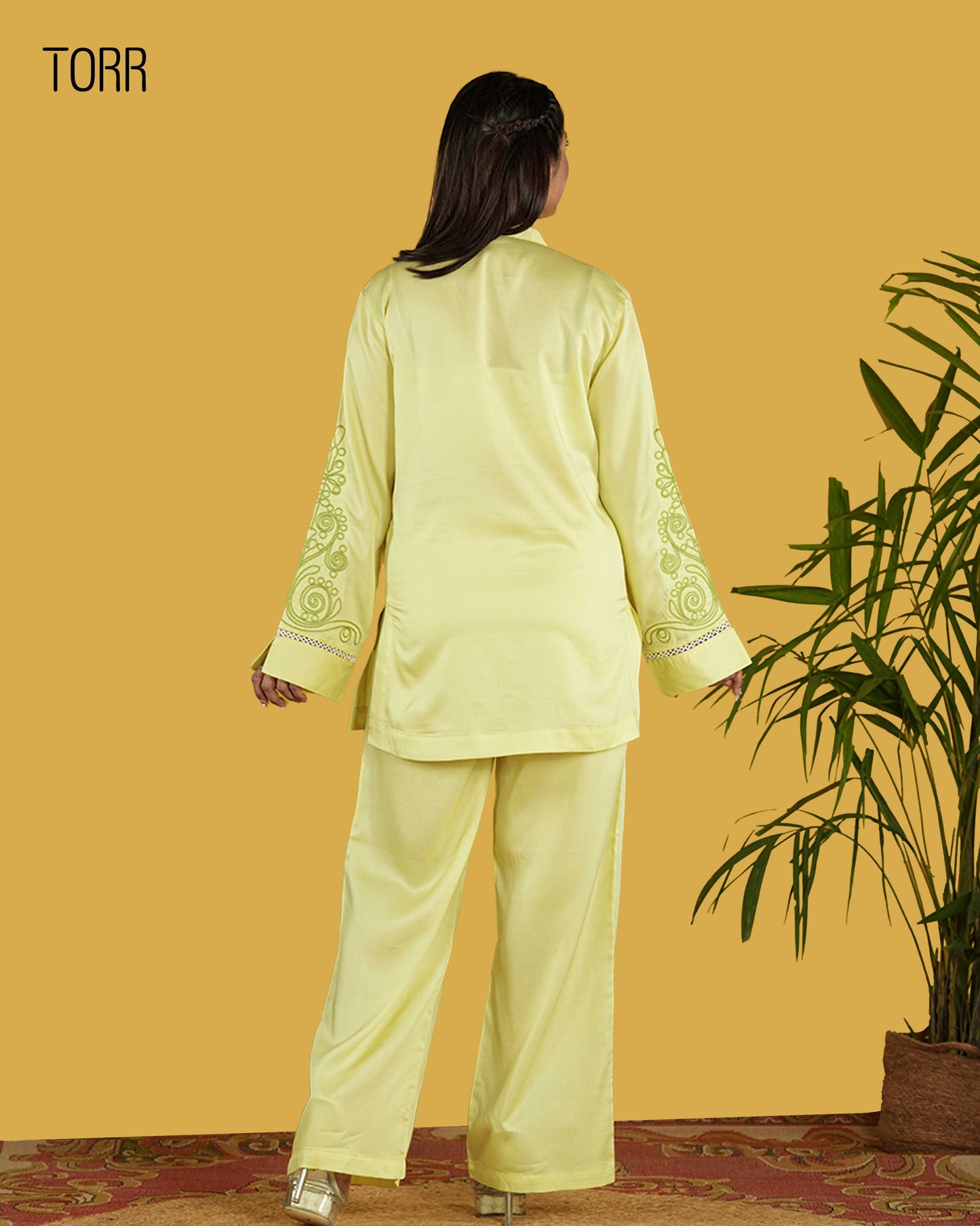 Women's Co-Ord Set | P.L Yellow