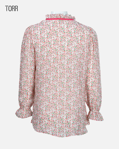 Women's Crop Top | Pink Floral AOP